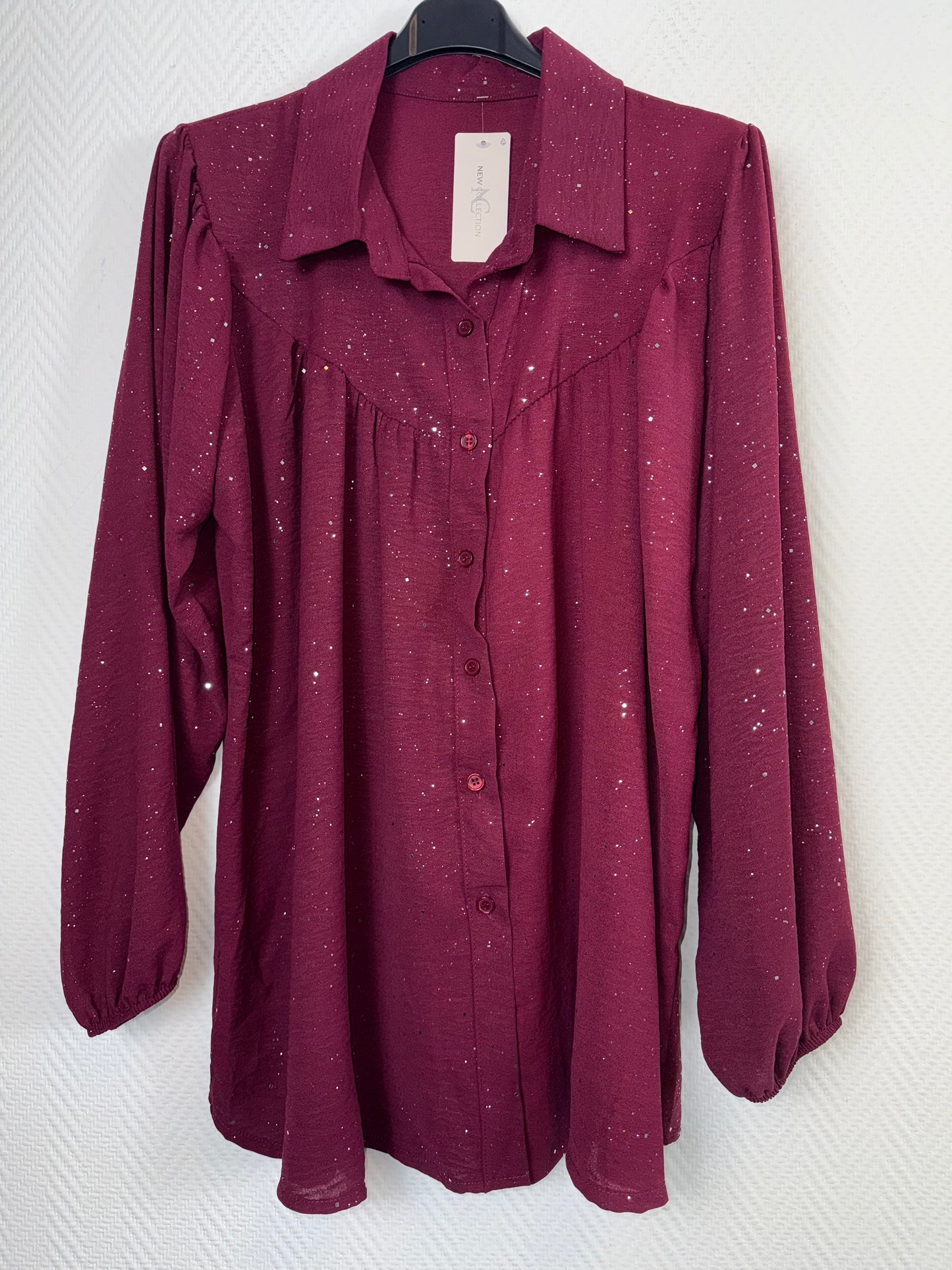 A lijn blouse glitter 48/50/52