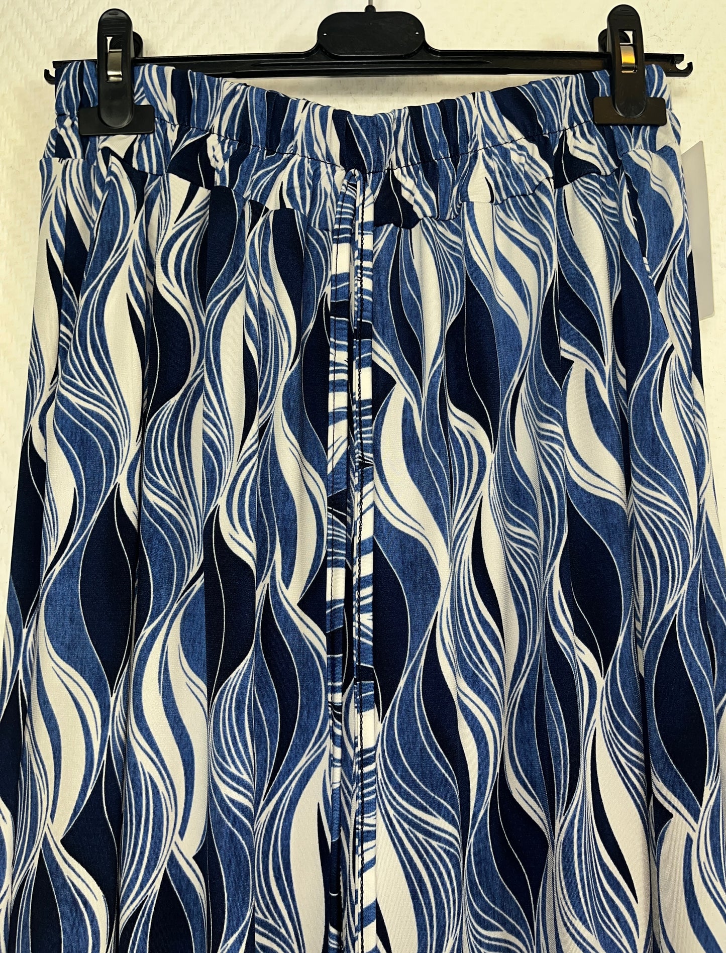 Travel broek blauw print 42/44/46/48/50/52