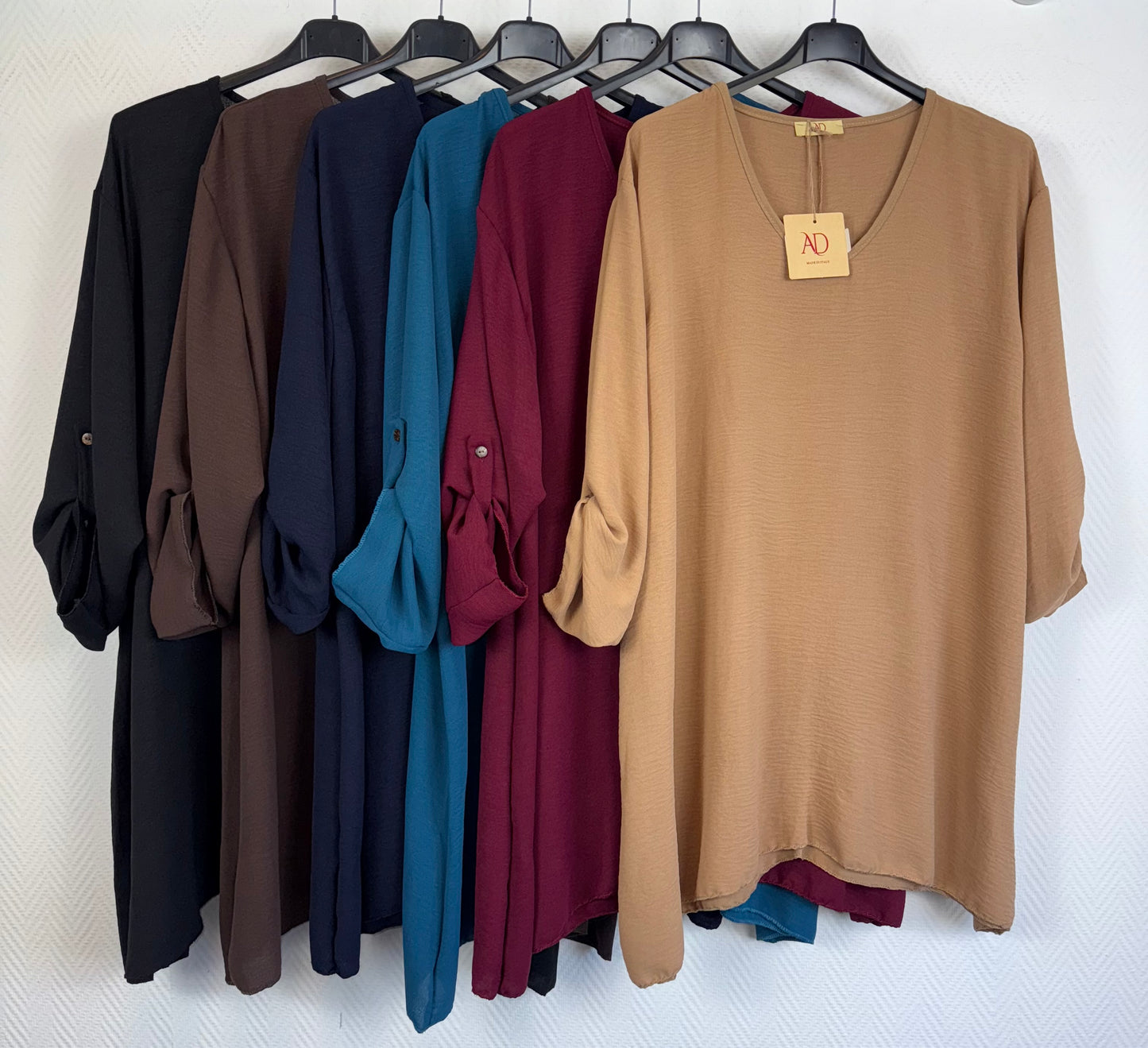 A lijn shirt Carry met ophaalmouwen 48/50/52