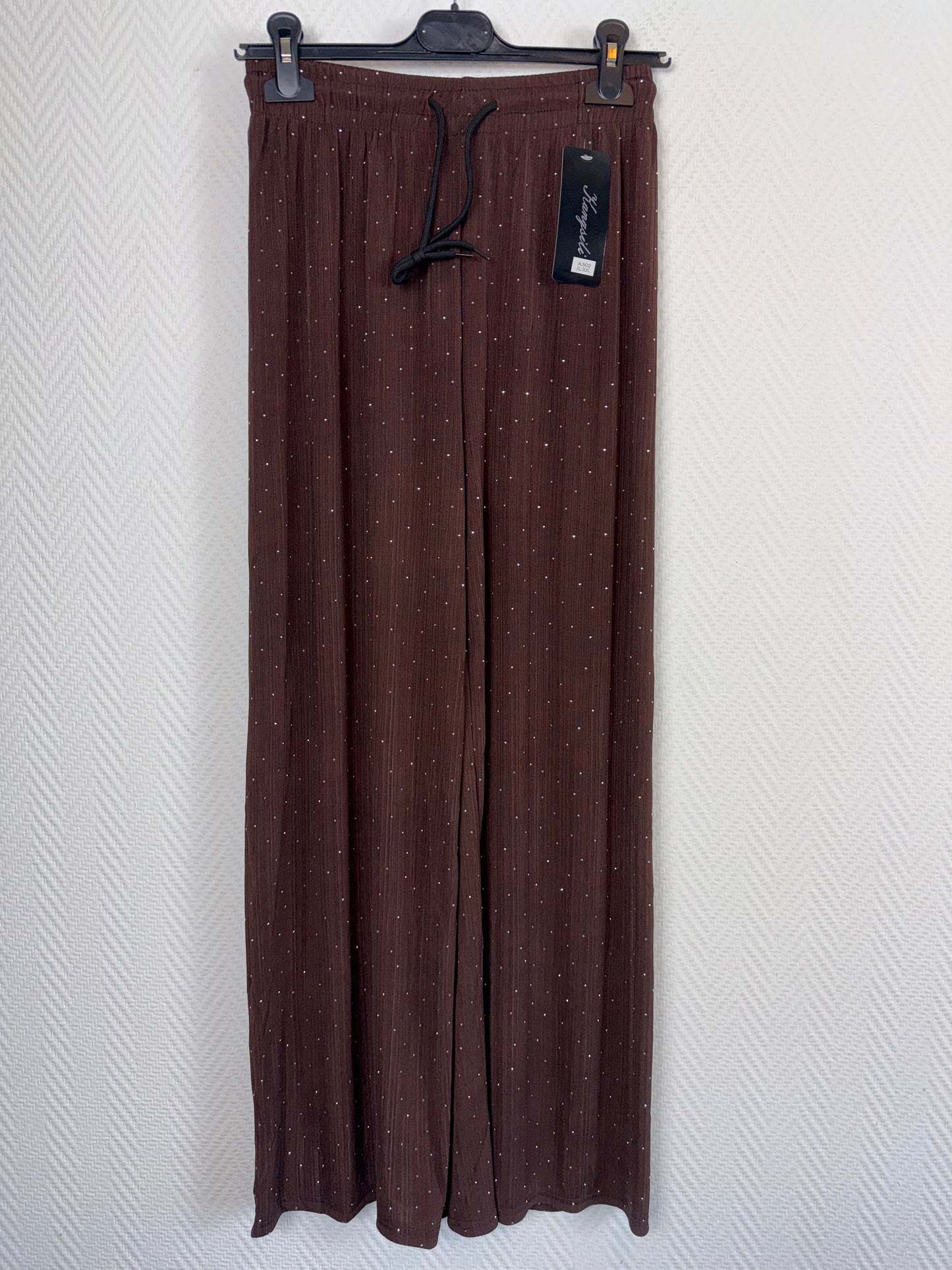 Plissé broek met studs 40/42/44/46