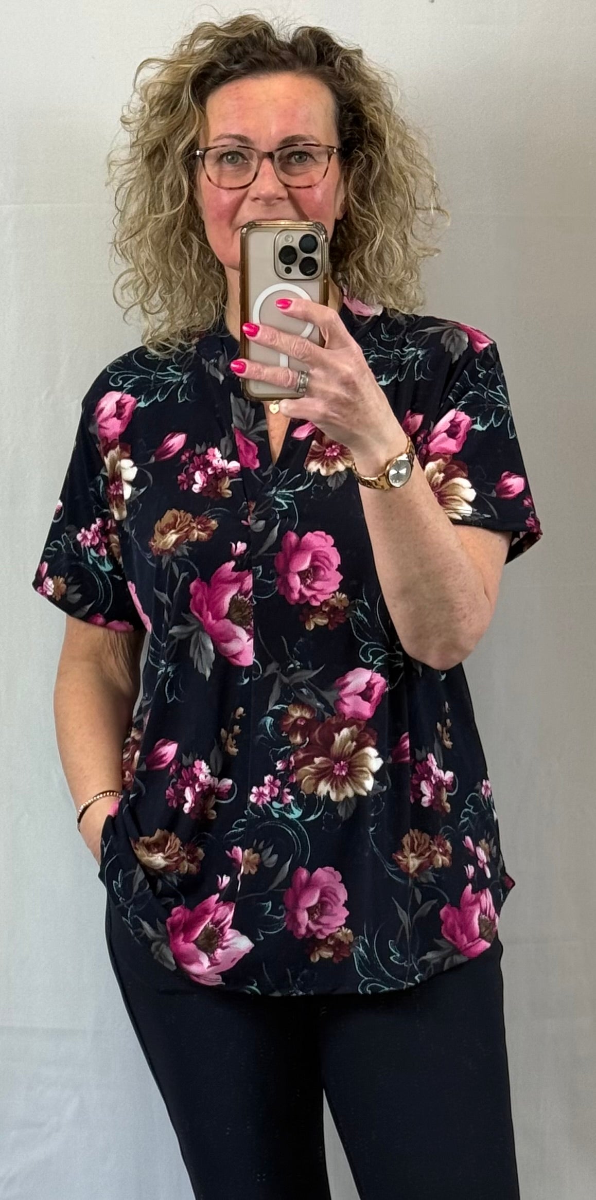 Travelshirt Fleur 42/44/46/48/50