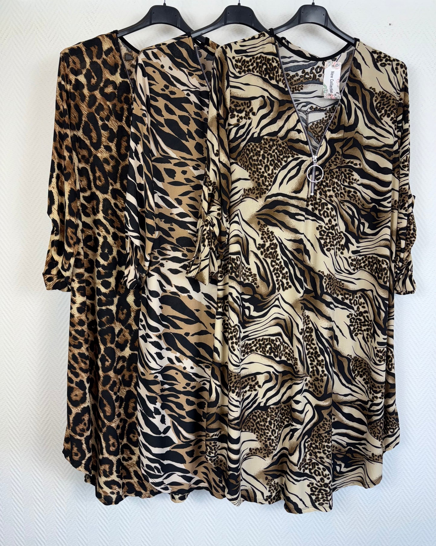 Lang A lijn travel tuniek/jurkje animal 44/46/48/50