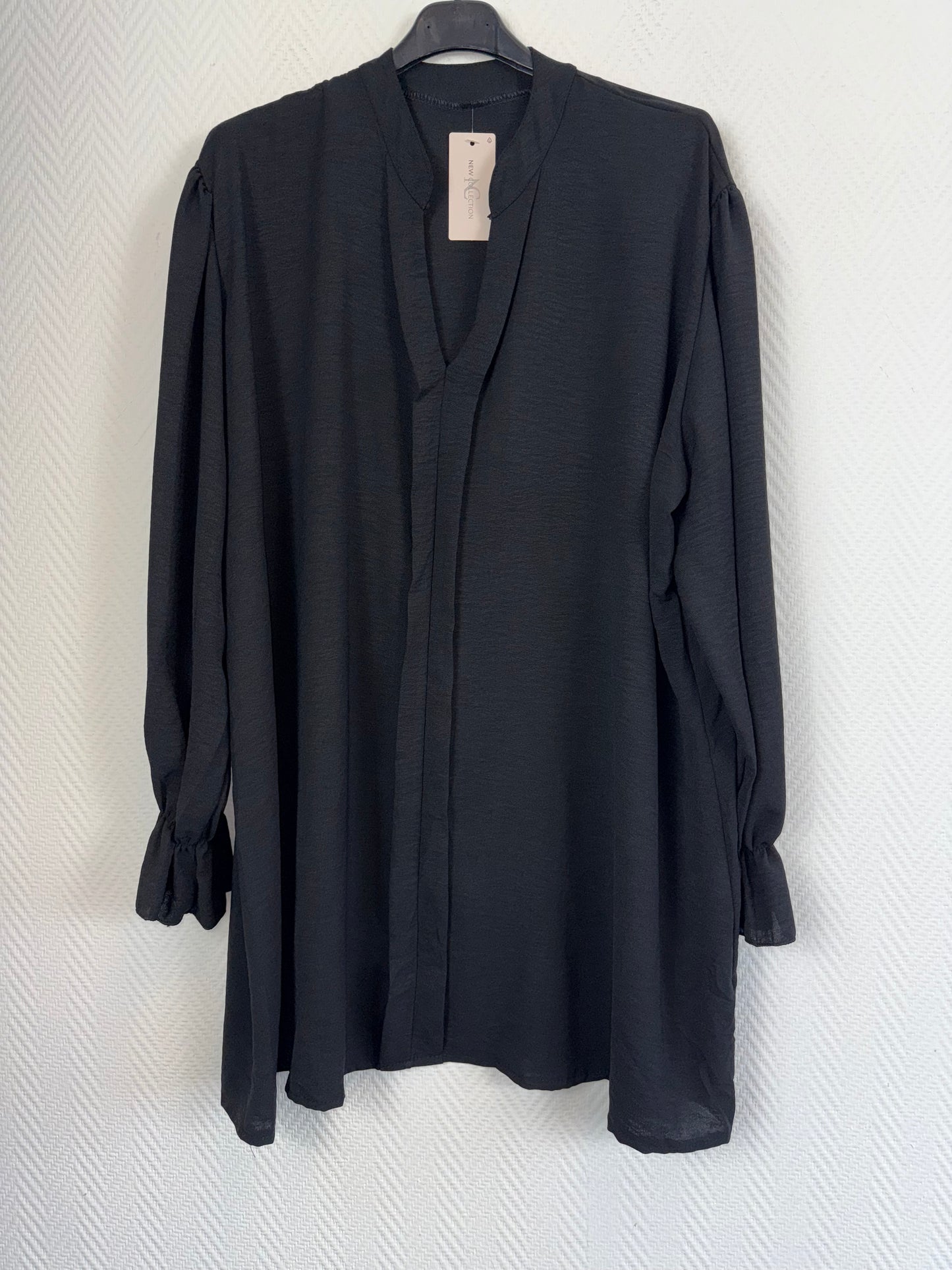 Shirt met roezelmouwtje Demi 50/52/54