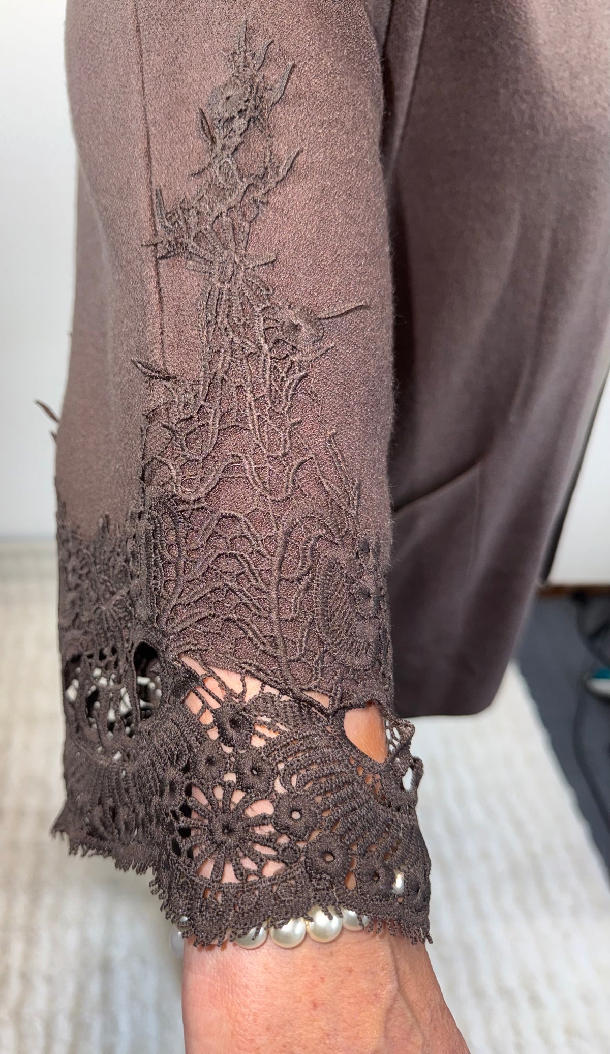 Luxe vest met kant 46/48/50/52