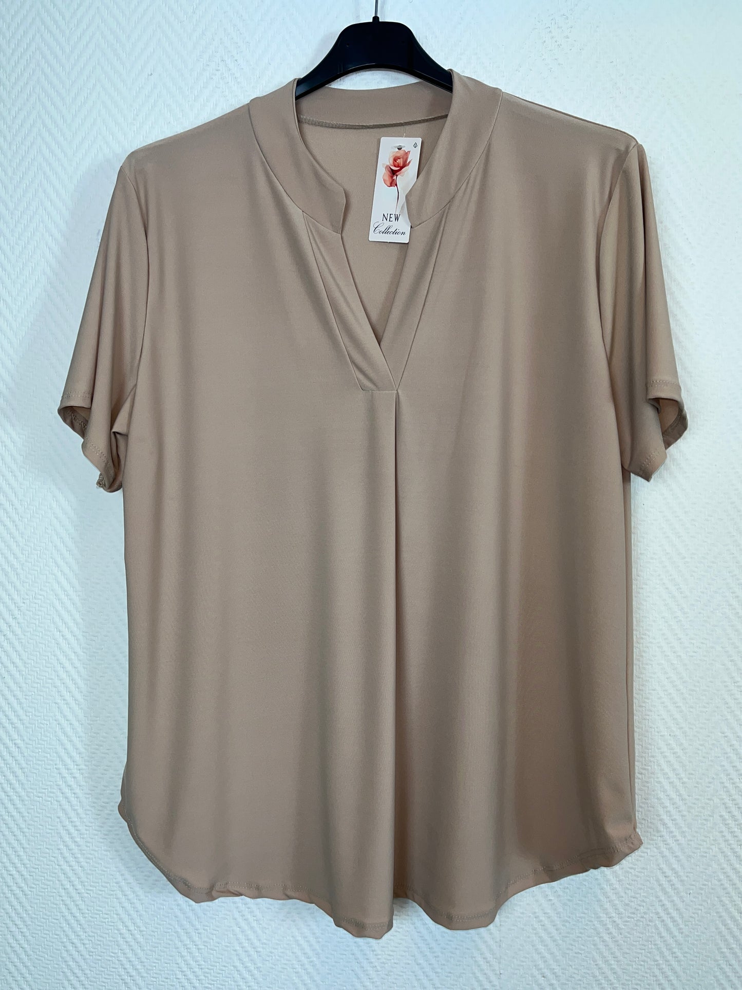 Basis travelshirt korte mouw 42/44/46/48 kleine 50