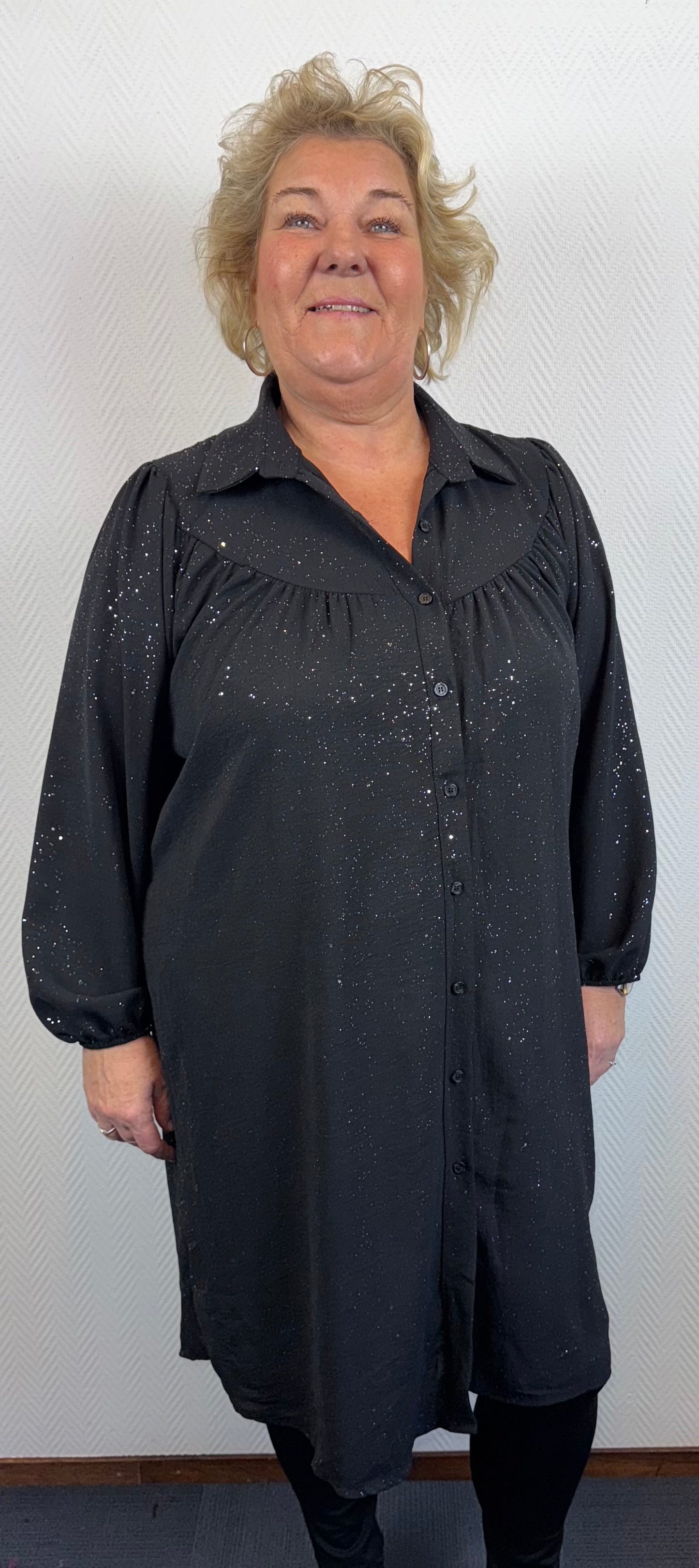 Glitter jurk 48/50/52/54