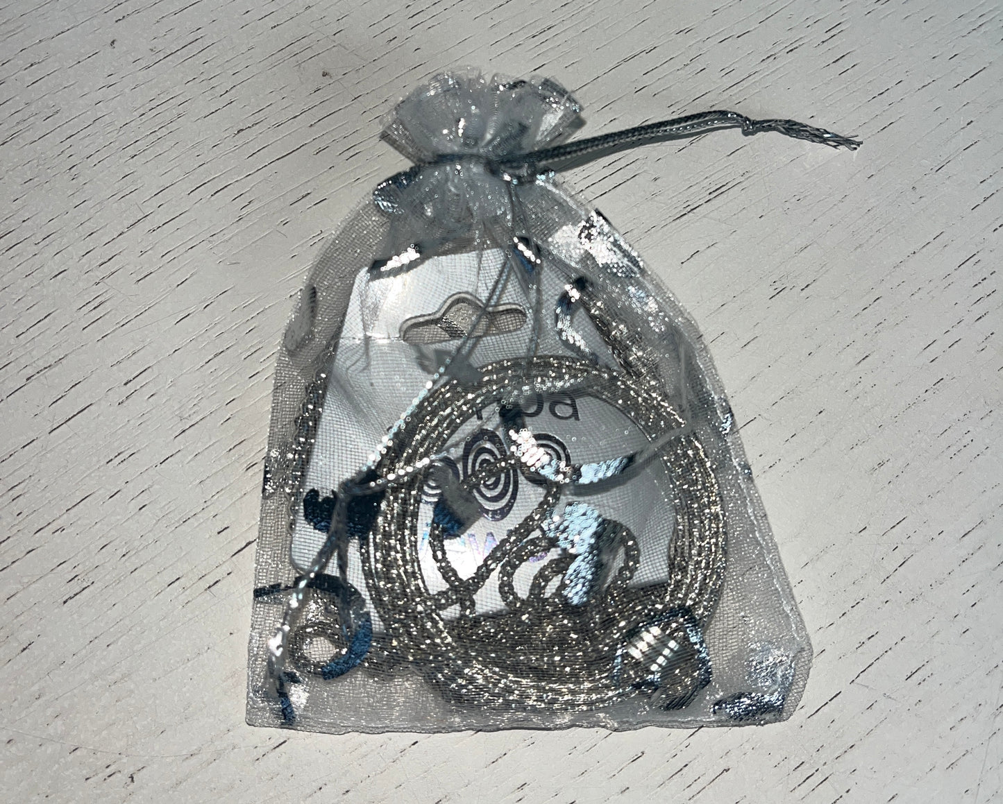 Sieraden setje zilverkleurig (1)