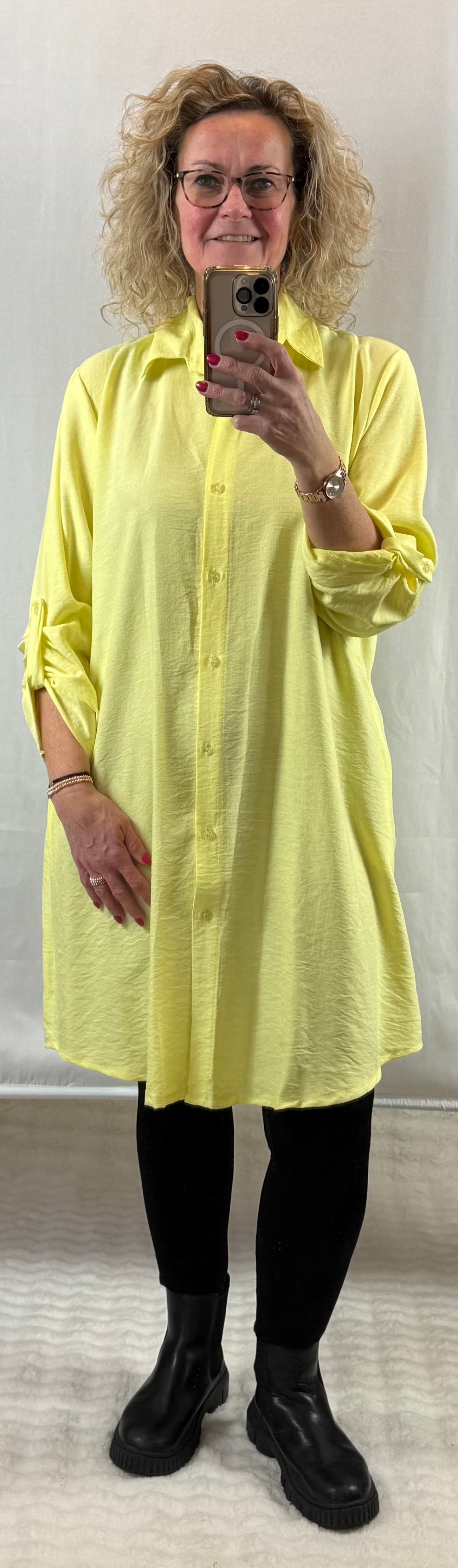 Lange blouse/tuniek/jurk 42/44/46/48