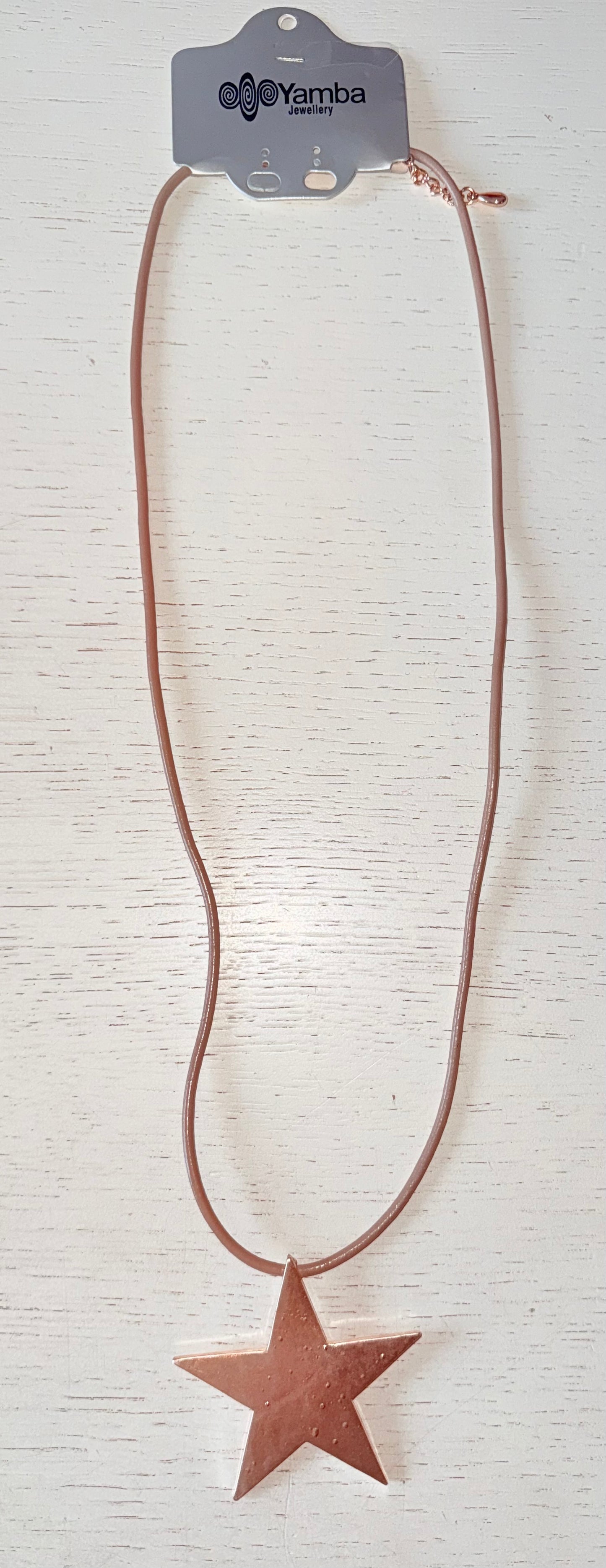 Lange ketting rosé ster