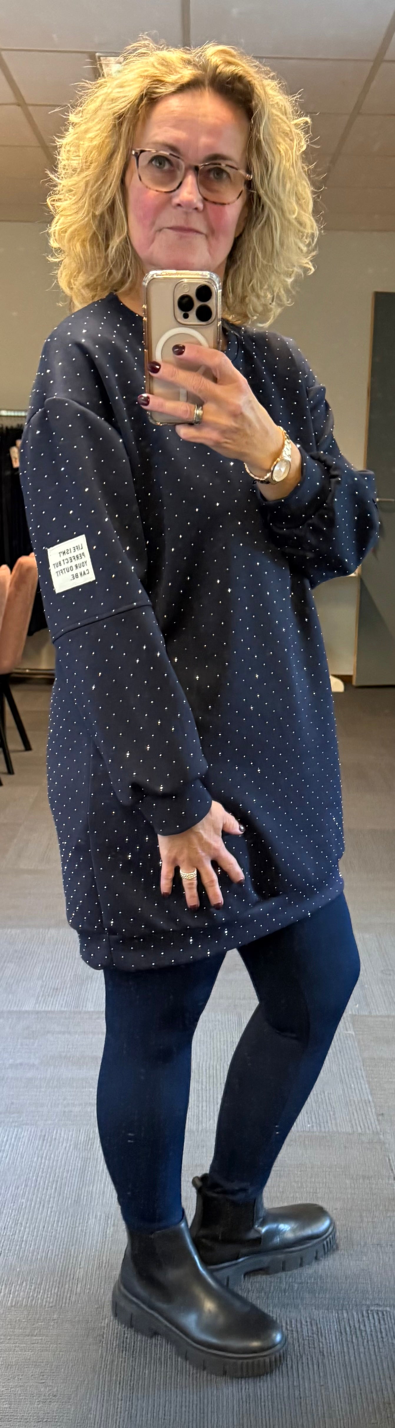 Lange bling sweater 40/42/44/46