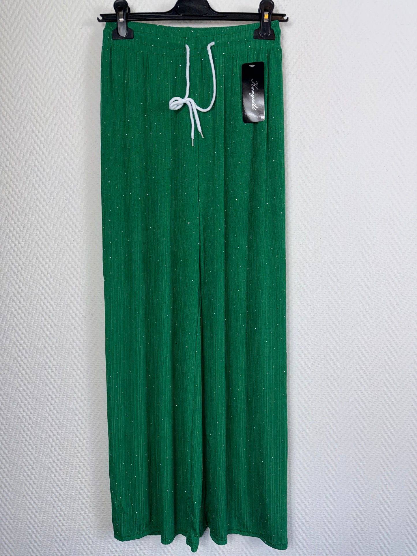 Plissé broek met studs 40/42/44/46