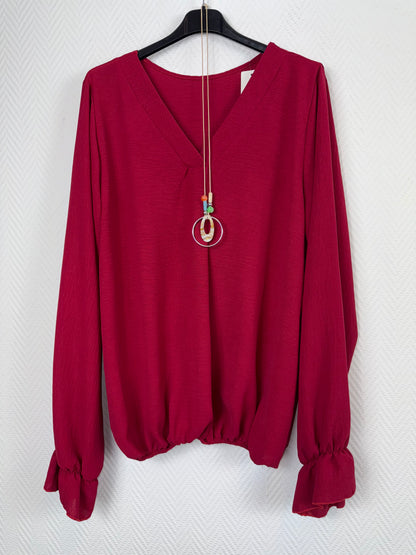 Ballontop met gratis ketting 40/42/44/46