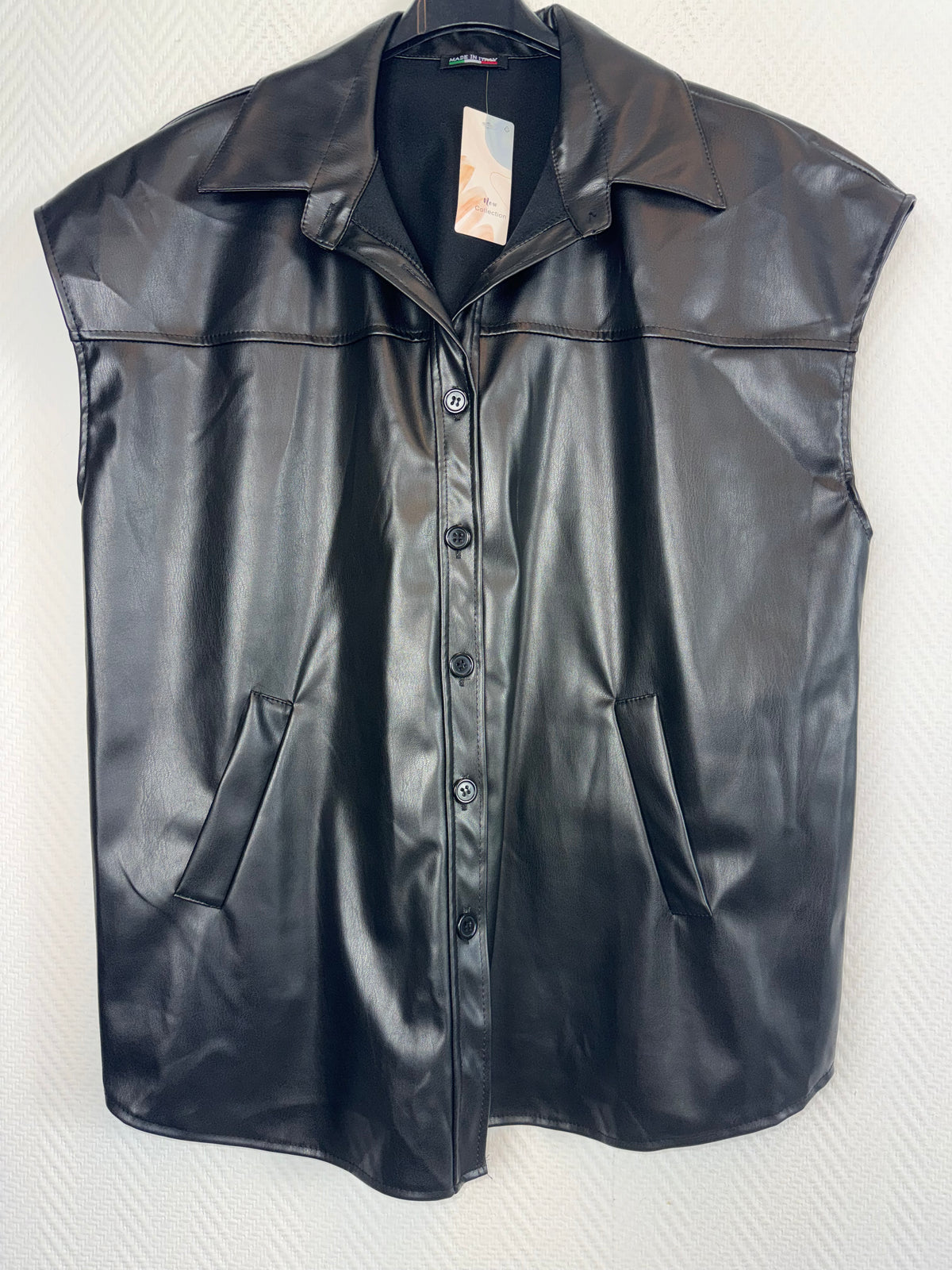 PU leren gilet 46/48/50