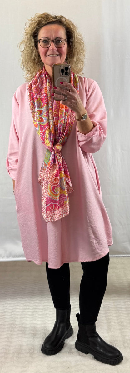 Lange blouse/tuniek/jurk 42/44/46/48