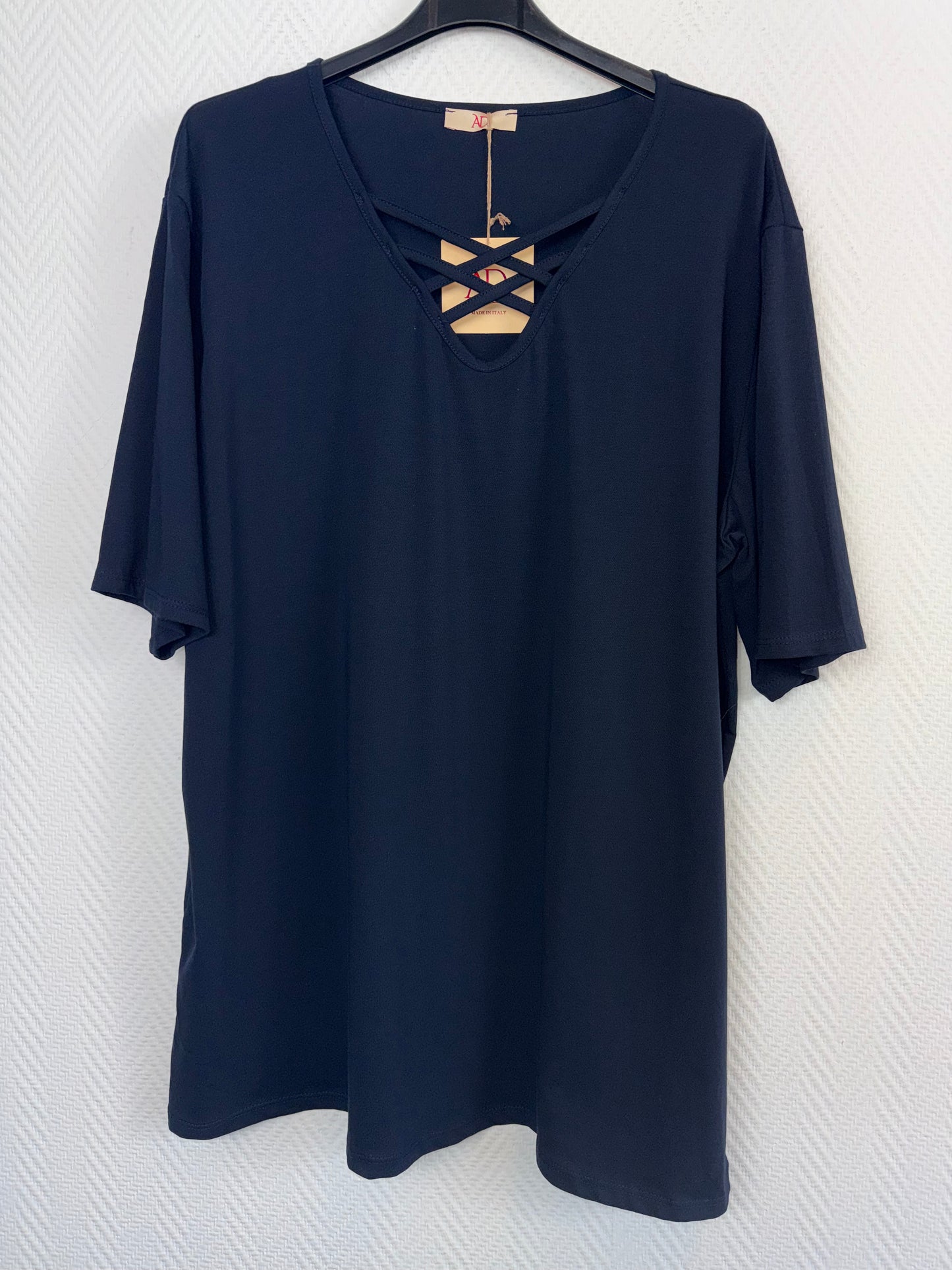 Shirt met kruisbandjes voorop 46/48/50