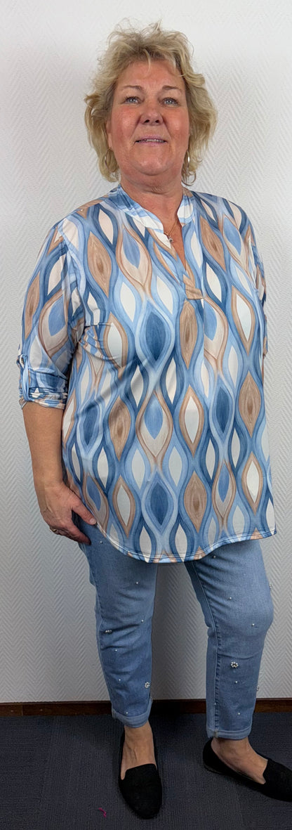 Travelshirt print (1) 48/50/52