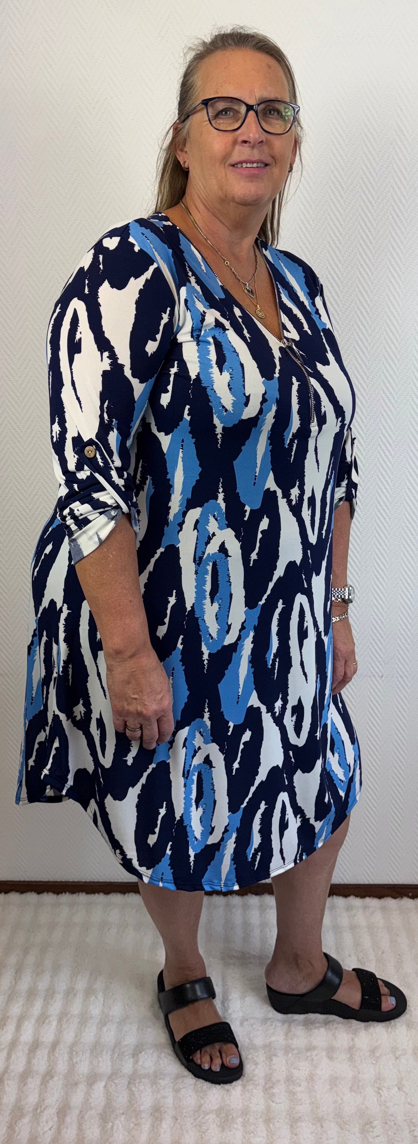 A lijn jurkje/lang tuniek Aimy 40/42/44/46/48/50