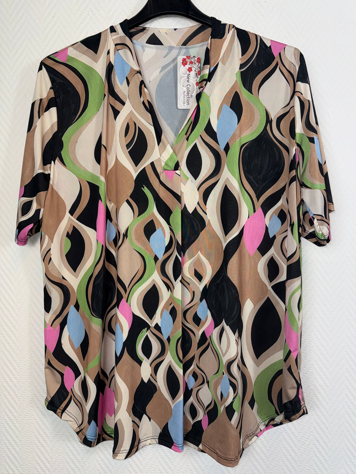 Travelshirt multicolor maat 44/46/48/50
