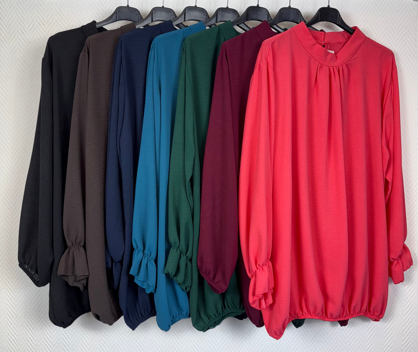 Ballontop effe met roezelmoutje 48/50/52