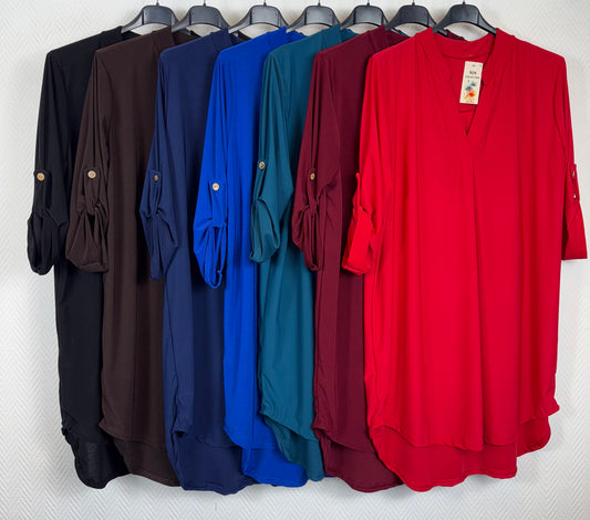 Lang basis tuniek travel 44/46/48/50