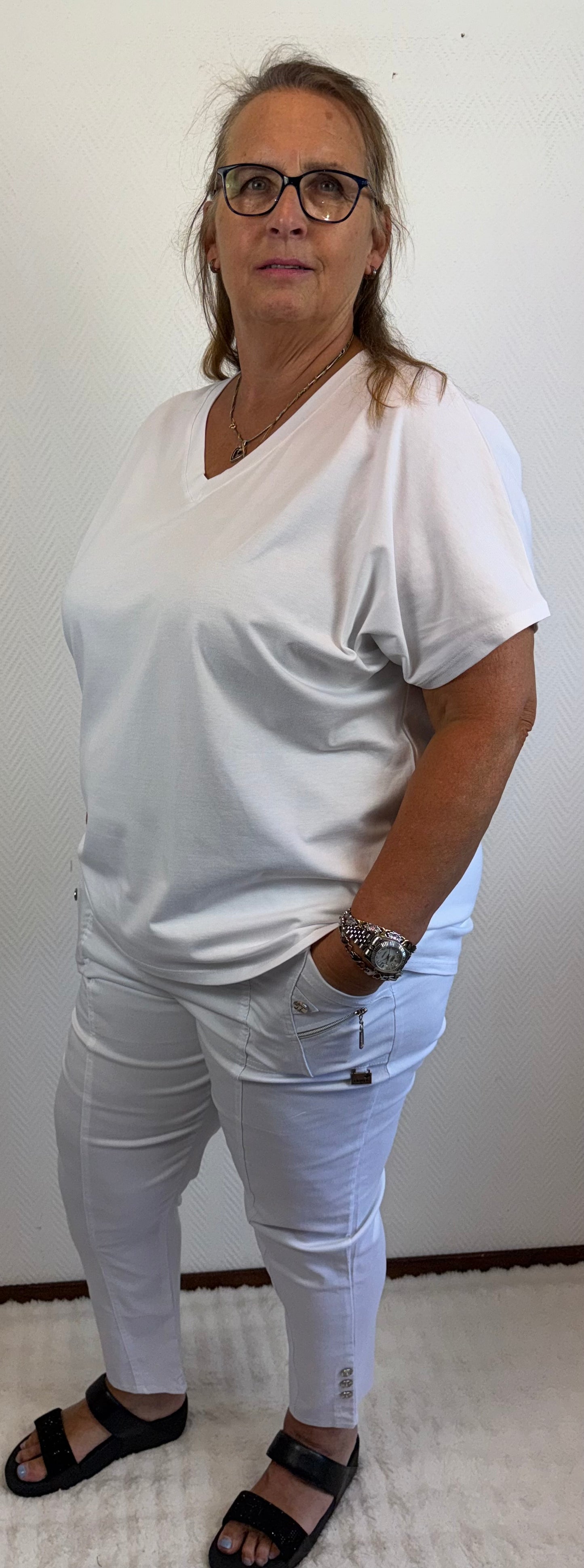 Basis t-shirts stretch katoen 44/46/48/50