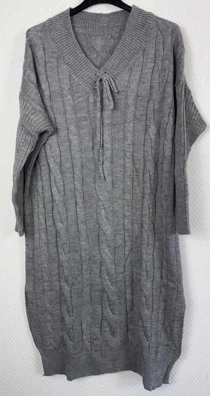 Gebreide lange jurk 42/44/46/48