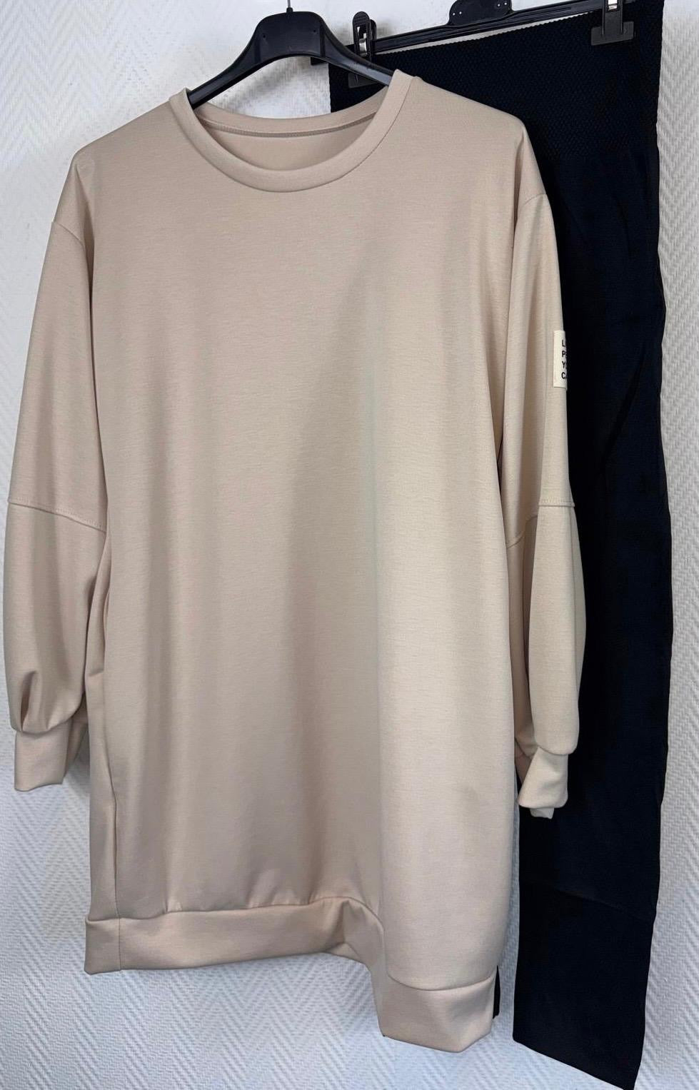 Label sweatdress met legging maat 40/42/44/46