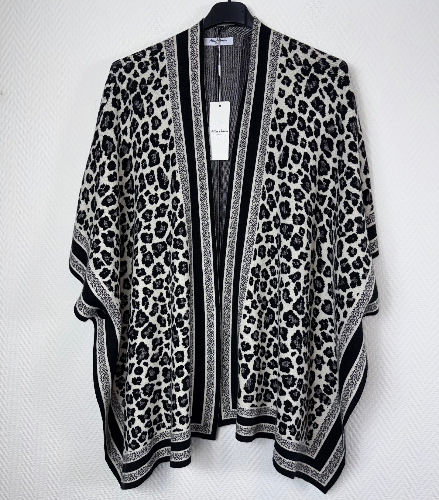 Luipaard poncho 44/46/48/50/52/54