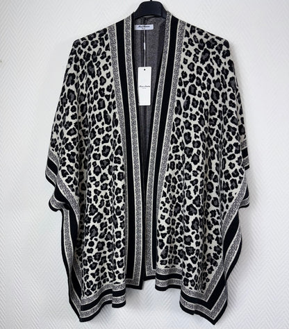 Luipaard poncho 44/46/48/50/52/54