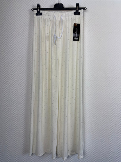 Plissé broek met studs 40/42/44/46