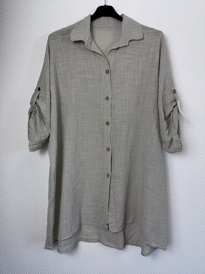 Linnen look blouse 48/50/52