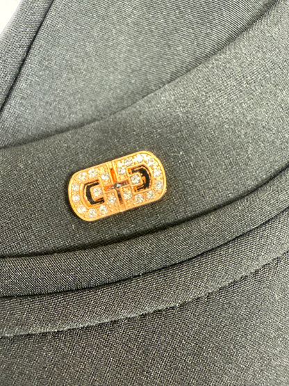 Gevoerde zwarte comfy broek 44-46-48