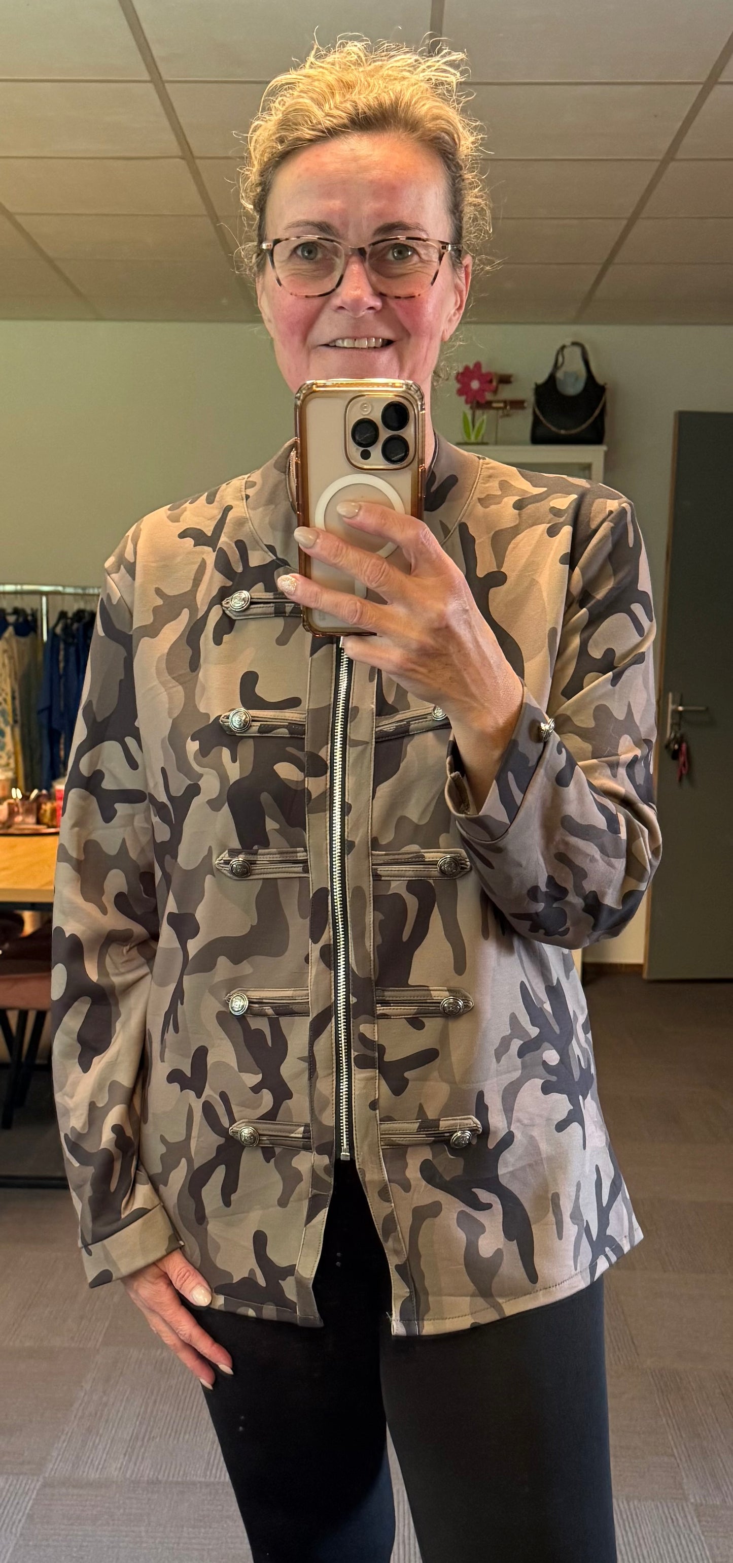 Camouflage jasje 42/44/46
