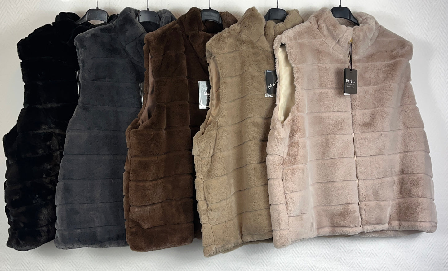 Fake Fur bodywarmers 48/50/52 kleine 54