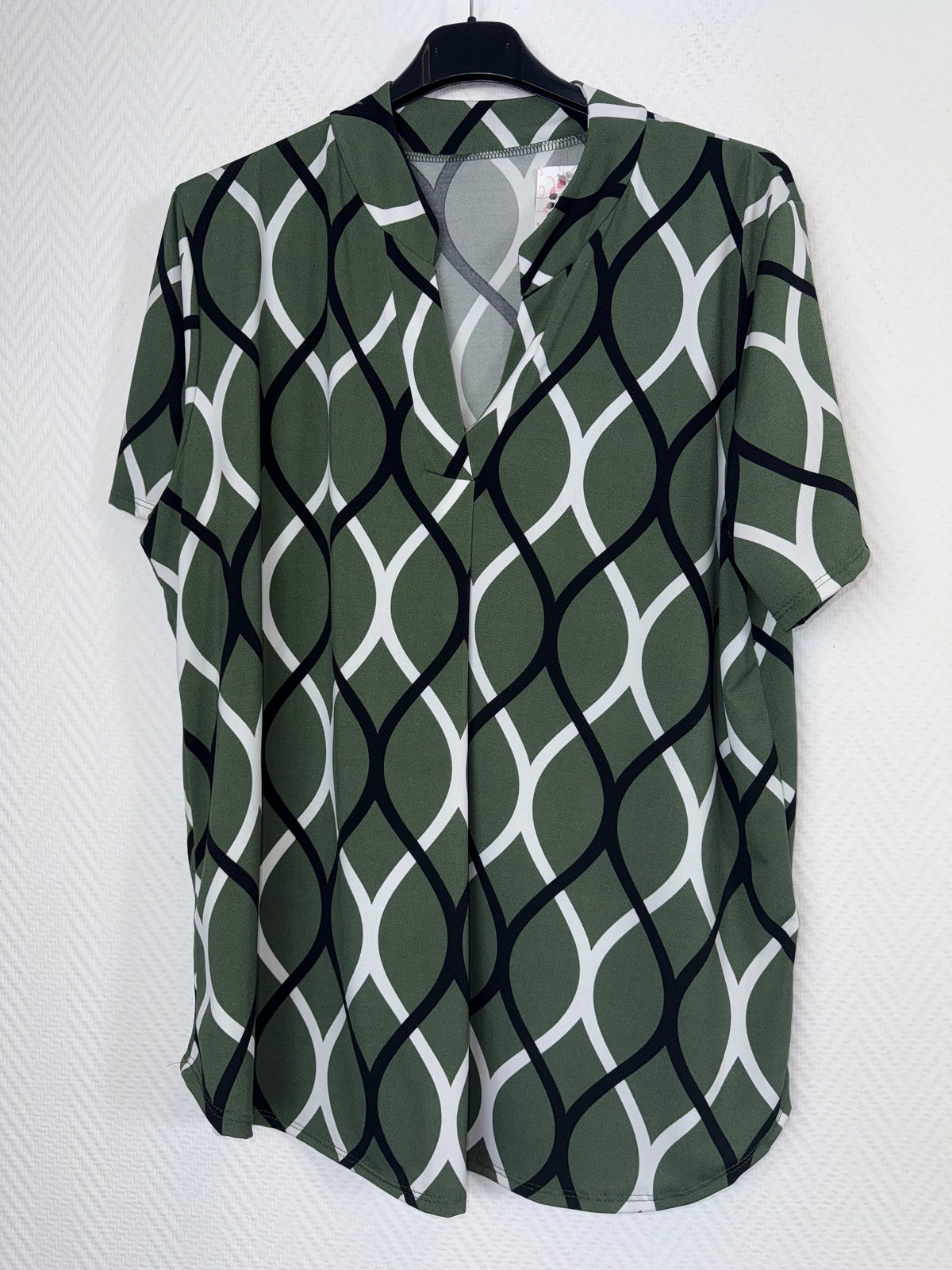Travelshirt legergroen met GRATIS plissébroek maat 44/46/48/50