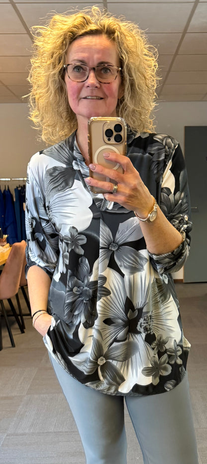 Travelshirt Bloem 42/44/46/48/50