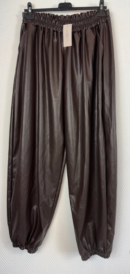 PU leren pof broek 48/50/52