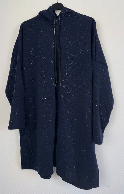 Set glitter donkerblauw 46/48/50