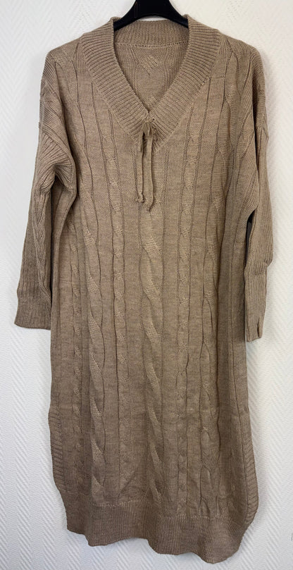 Gebreide lange jurk 42/44/46/48