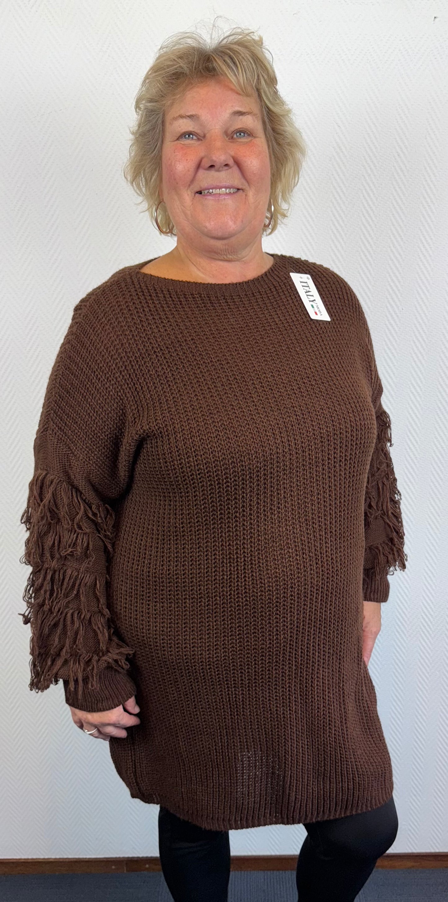 Lang gebreide trui/jurk Gerda 44/46/48/50/52