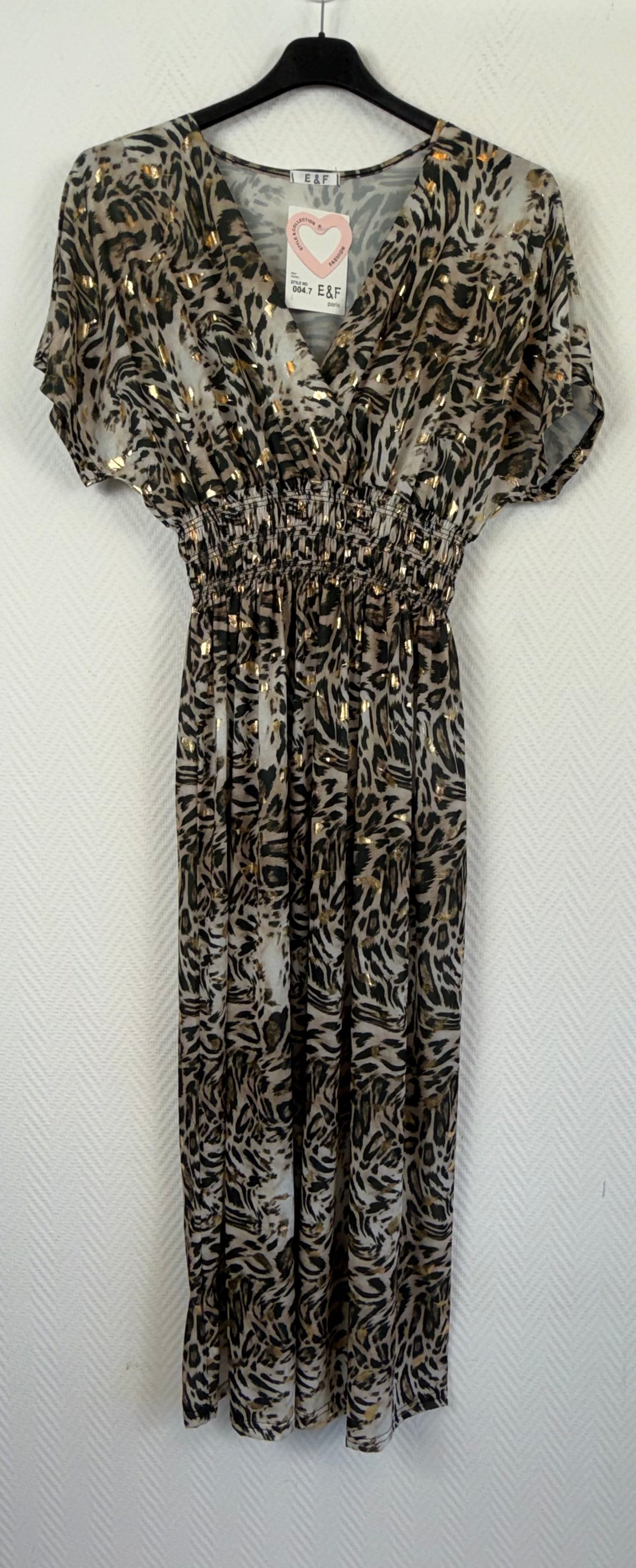 Lange jurk animal print 40/42/44/46/48/50