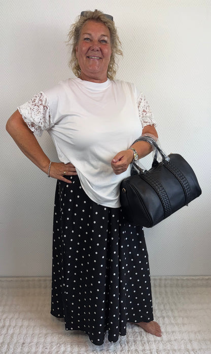 T-Shirt met kanten mouwen 46/48/50