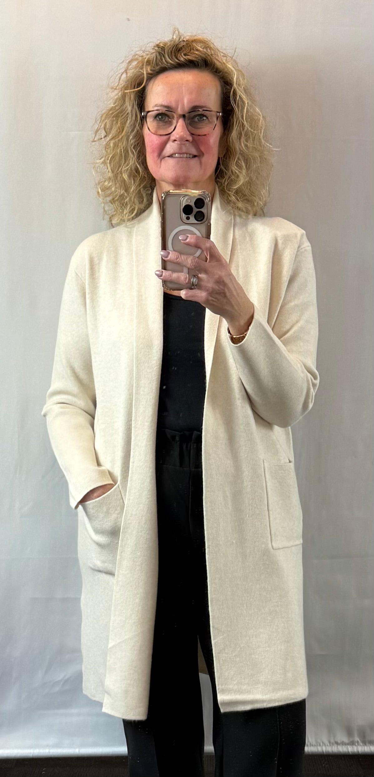 Luxe lang vest maat 40/42/44