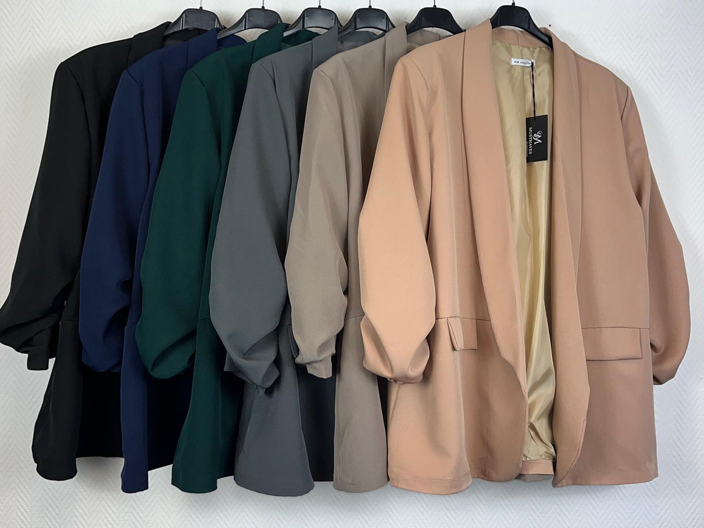 Colbert met gesmokte mouwen 46/48/50