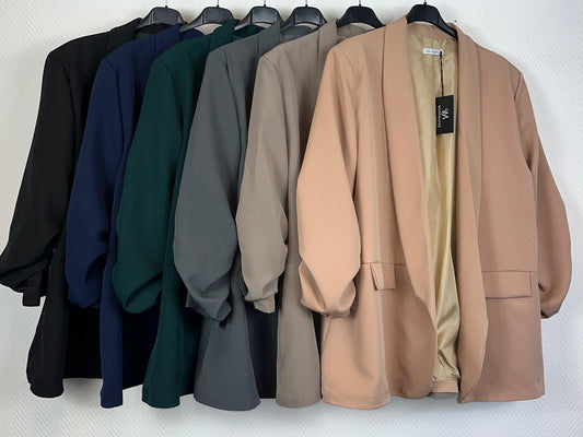 Colbert met gesmokte mouwen 46/48/50