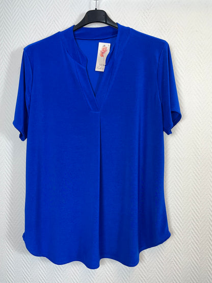 Basis travelshirt korte mouw 42/44/46/48 kleine 50
