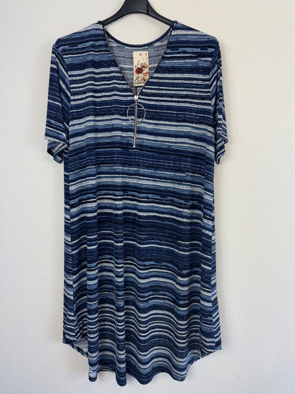 Lang tuniek/jurkje jeans 40/42/44/46/48/50