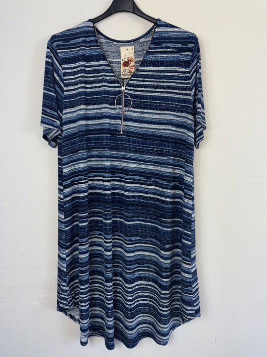 Lang tuniek/jurkje jeans 40/42/44/46/48/50