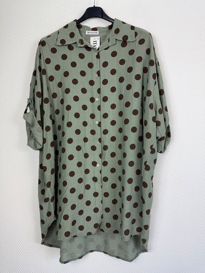 Lange blouse Polkadot 48/50/52