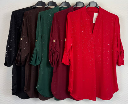 Glitter travelshirt Mia 42/44/46/48